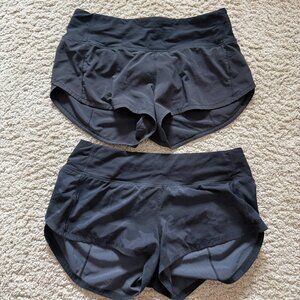 Lululemon Hotty Hot 2.5" Sz 2 Black Shorts